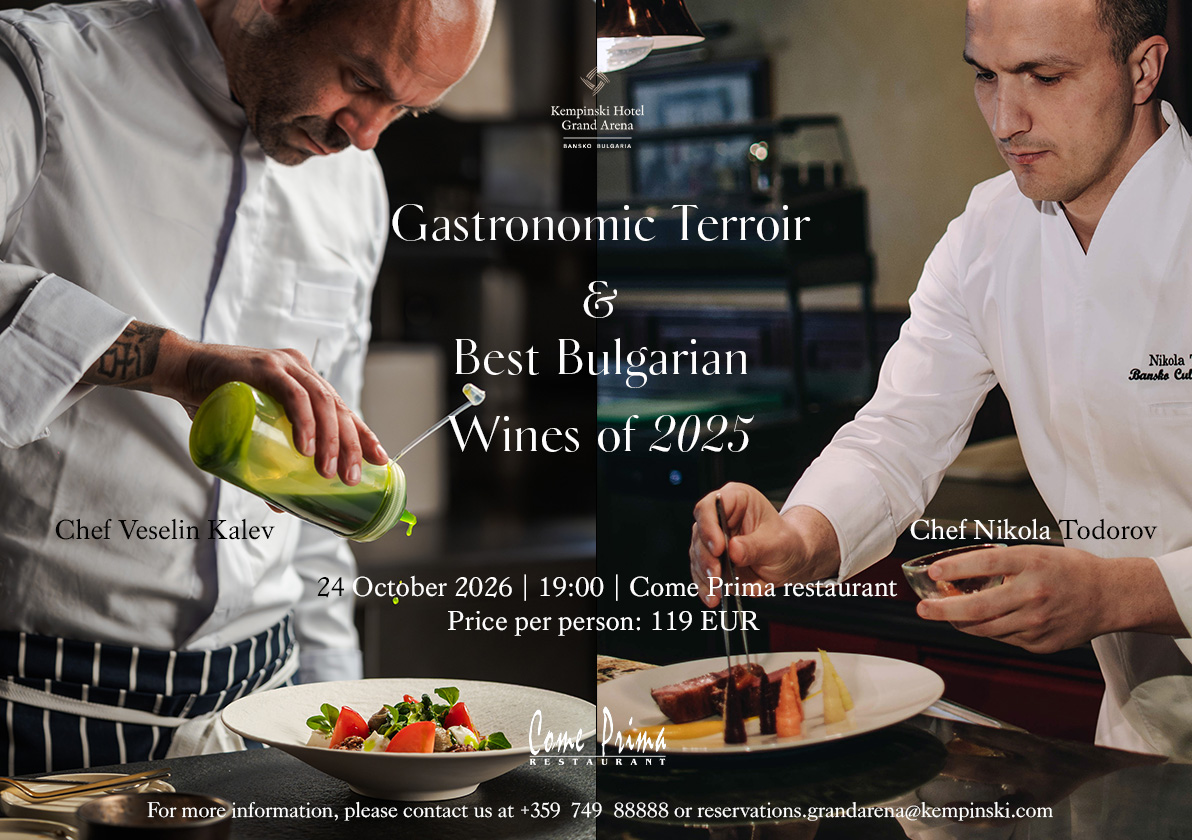 Gastronomic Terroir and the Best Bulgarian Wines of 2025 - Kempinski Bansko